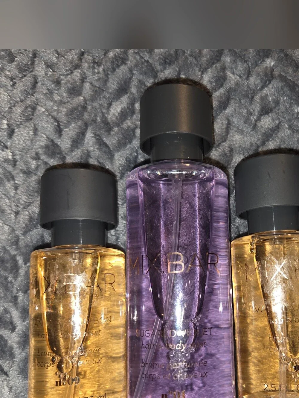 MIX:BAR Hair & Body Mist Trio VANILLA BOURBON & SUGARED VIOLET